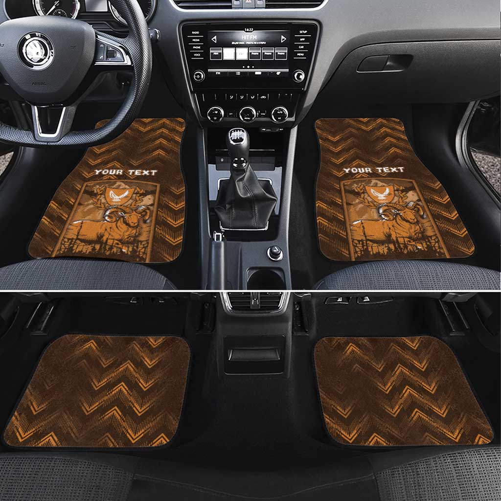 Cyprus Car Mats The Cypriot Mouflon With Coat Of Arms - Wonder Print Shop