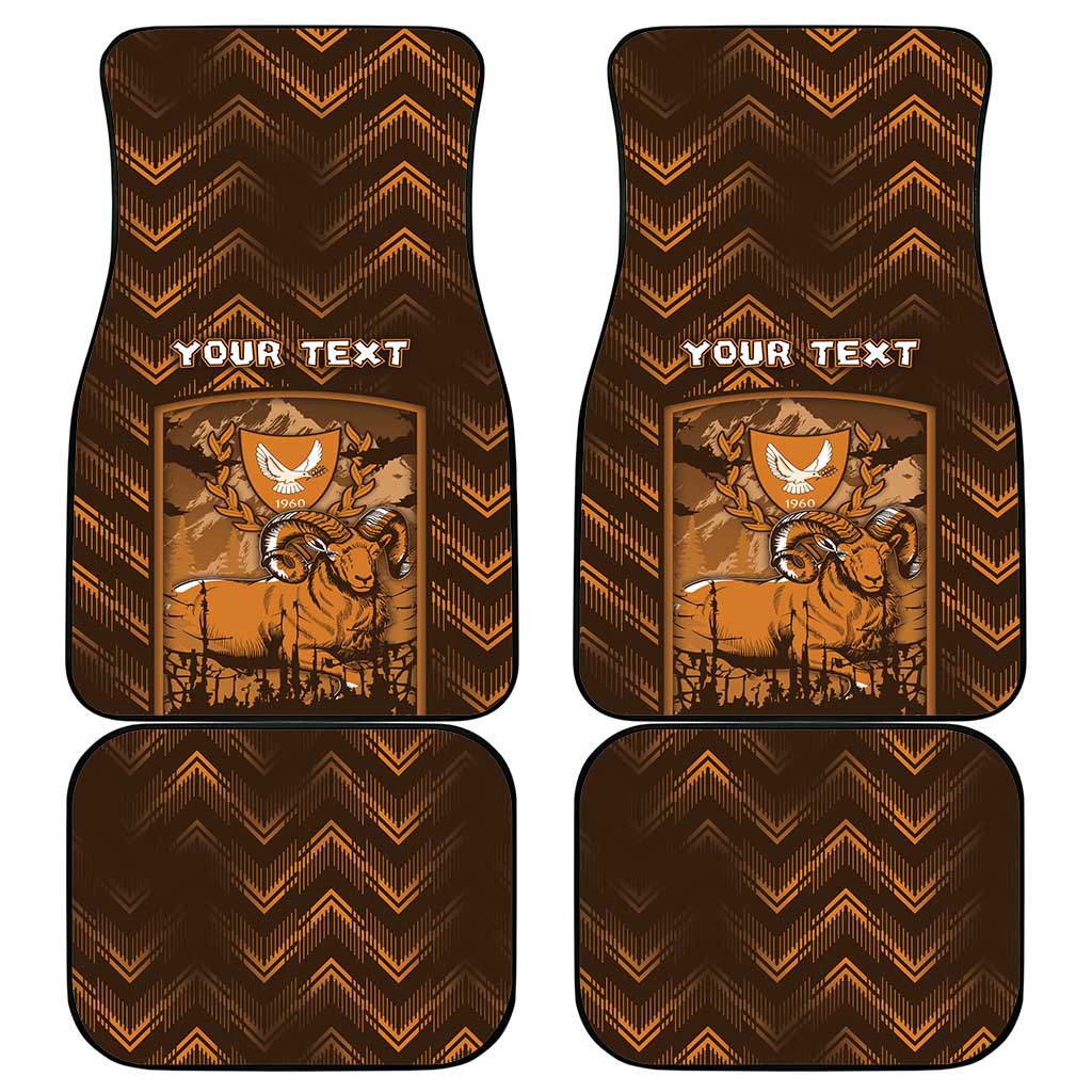 Cyprus Car Mats The Cypriot Mouflon With Coat Of Arms - Wonder Print Shop