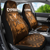 Cyprus Car Seat Cover The Cypriot Mouflon With Coat Of Arms - Wonder Print Shop