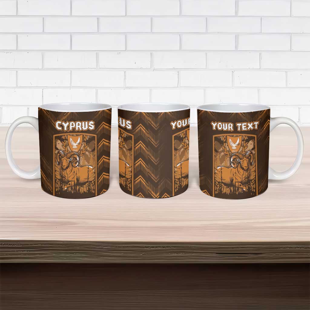 Personalized Cyprus Ceramic Mug The Cypriot Mouflon With Coat Of Arms - Wonder Print Shop