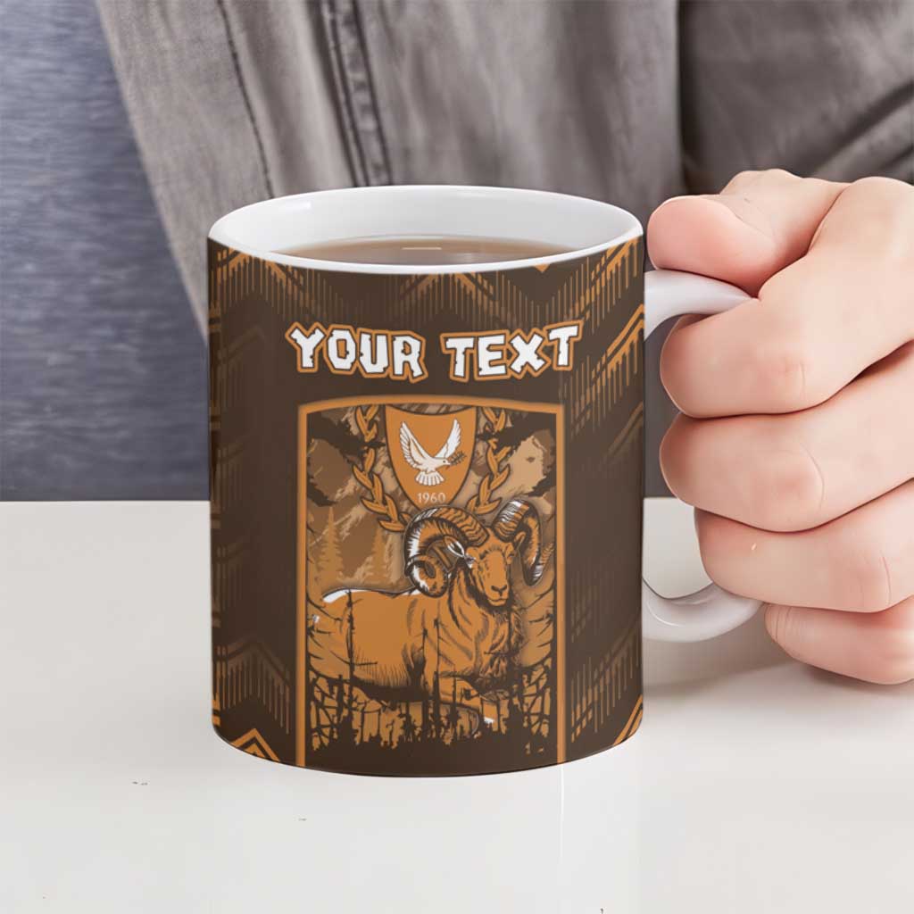Personalized Cyprus Ceramic Mug The Cypriot Mouflon With Coat Of Arms - Wonder Print Shop