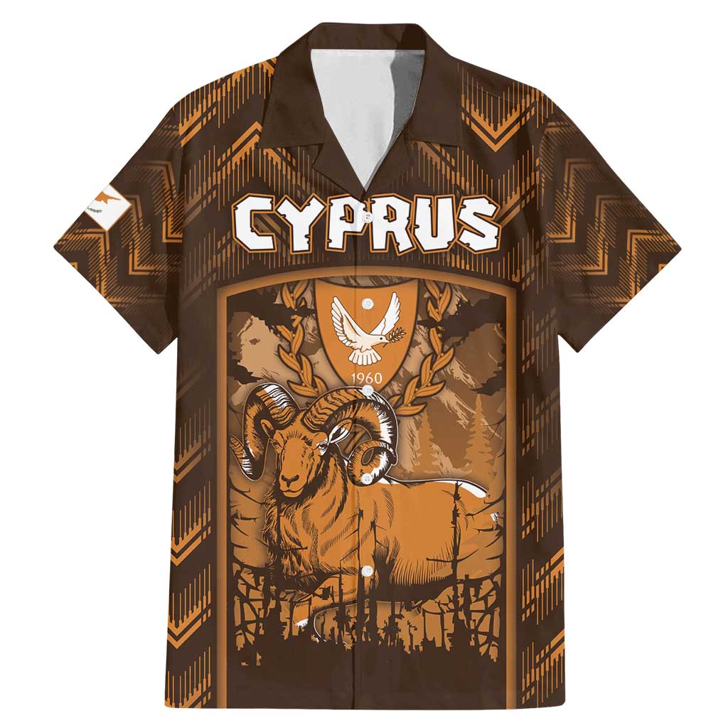 Personalized Cyprus Family Matching Mermaid Dress and Hawaiian Shirt The Cypriot Mouflon With Coat Of Arms - Wonder Print Shop