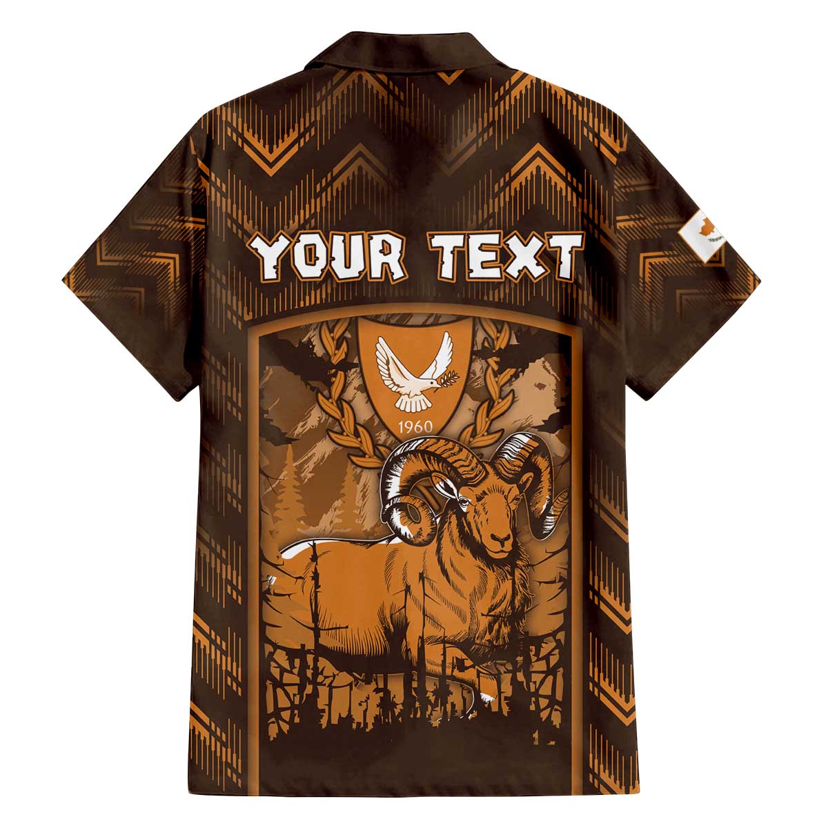 Personalized Cyprus Family Matching Off The Shoulder Long Sleeve Dress and Hawaiian Shirt The Cypriot Mouflon With Coat Of Arms - Wonder Print Shop