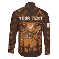 Personalized Cyprus Family Matching Puletasi and Hawaiian Shirt The Cypriot Mouflon With Coat Of Arms - Wonder Print Shop