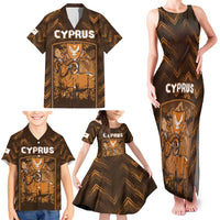 Personalized Cyprus Family Matching Tank Maxi Dress and Hawaiian Shirt The Cypriot Mouflon With Coat Of Arms - Wonder Print Shop