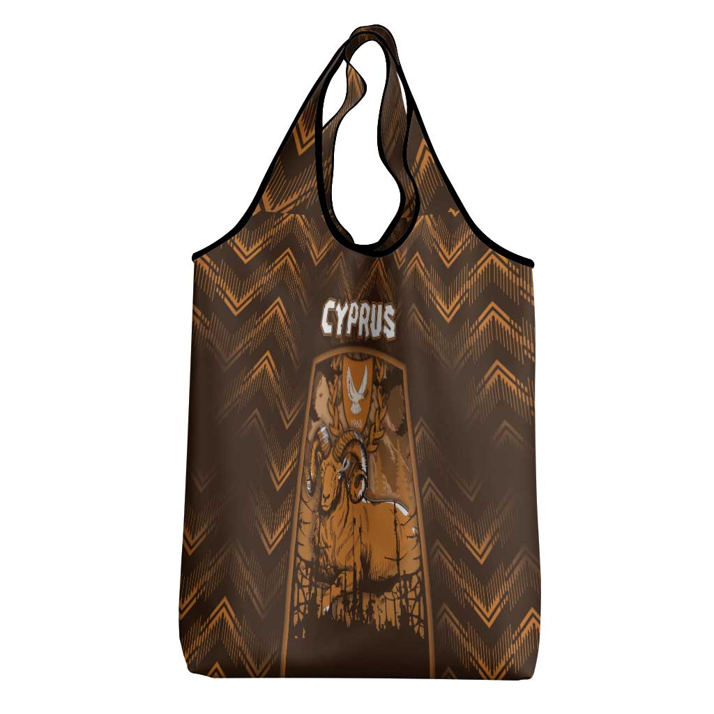 Cyprus Grocery Bag The Cypriot Mouflon With Coat Of Arms - Wonder Print Shop