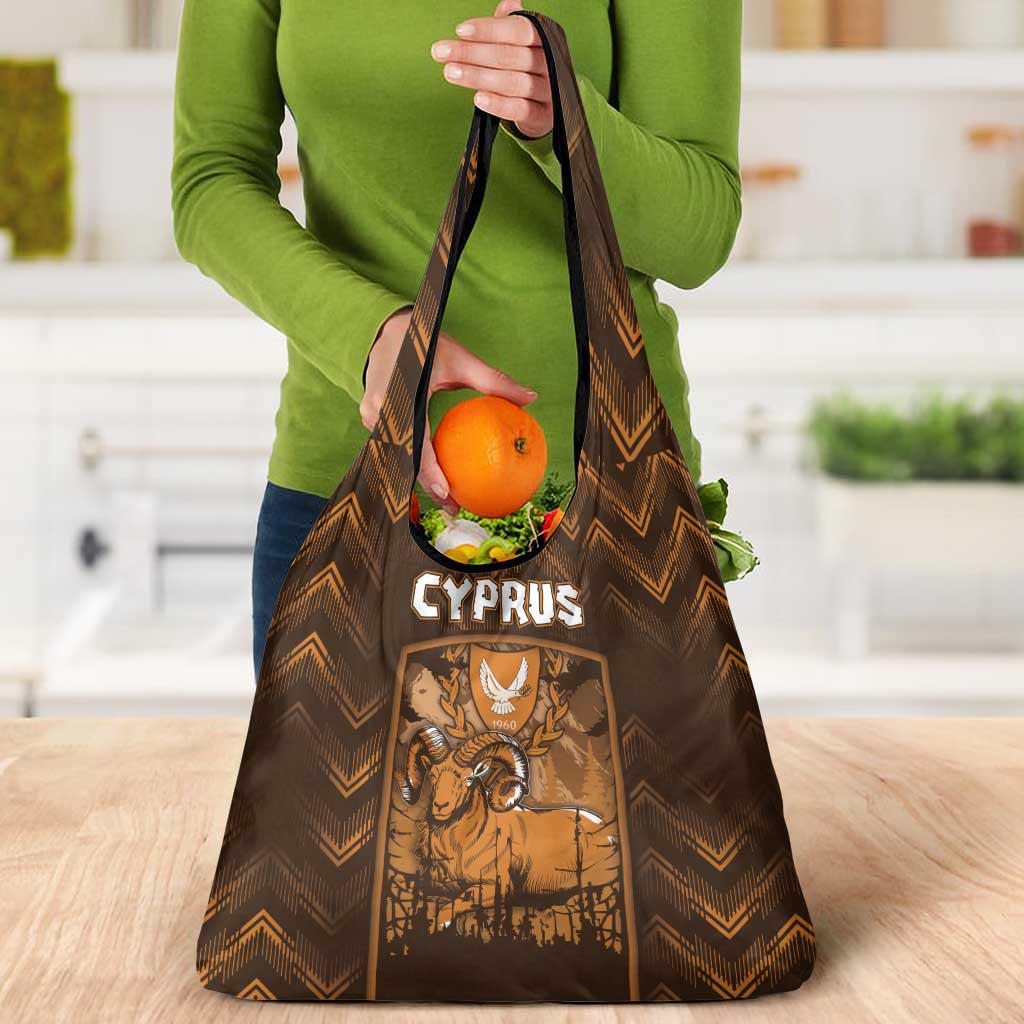 Cyprus Grocery Bag The Cypriot Mouflon With Coat Of Arms - Wonder Print Shop