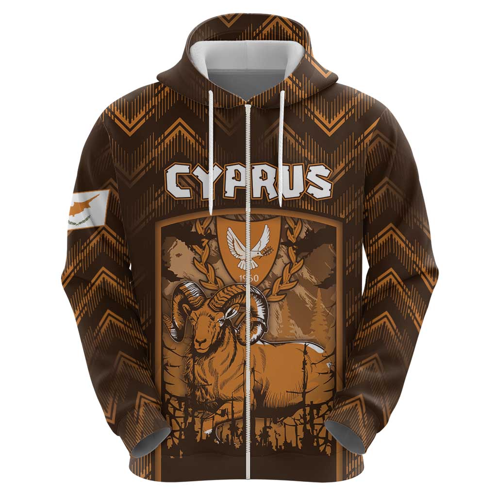 Personalized Cyprus Hoodie The Cypriot Mouflon With Coat Of Arms - Wonder Print Shop
