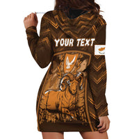 Personalized Cyprus Hoodie Dress The Cypriot Mouflon With Coat Of Arms - Wonder Print Shop