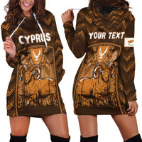 Personalized Cyprus Hoodie Dress The Cypriot Mouflon With Coat Of Arms - Wonder Print Shop