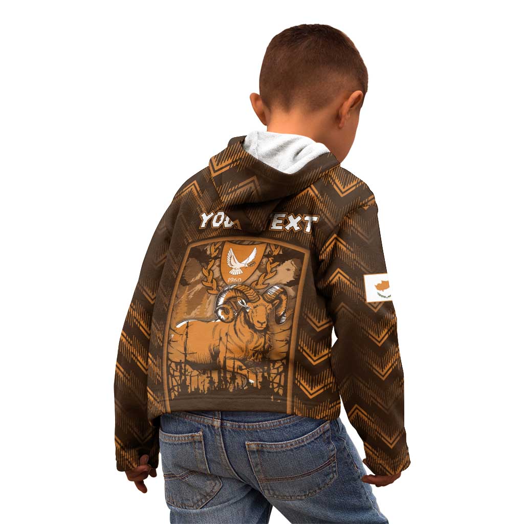 Personalized Cyprus Kid Hoodie The Cypriot Mouflon With Coat Of Arms - Wonder Print Shop
