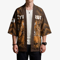 Personalized Cyprus Kimono The Cypriot Mouflon With Coat Of Arms - Wonder Print Shop