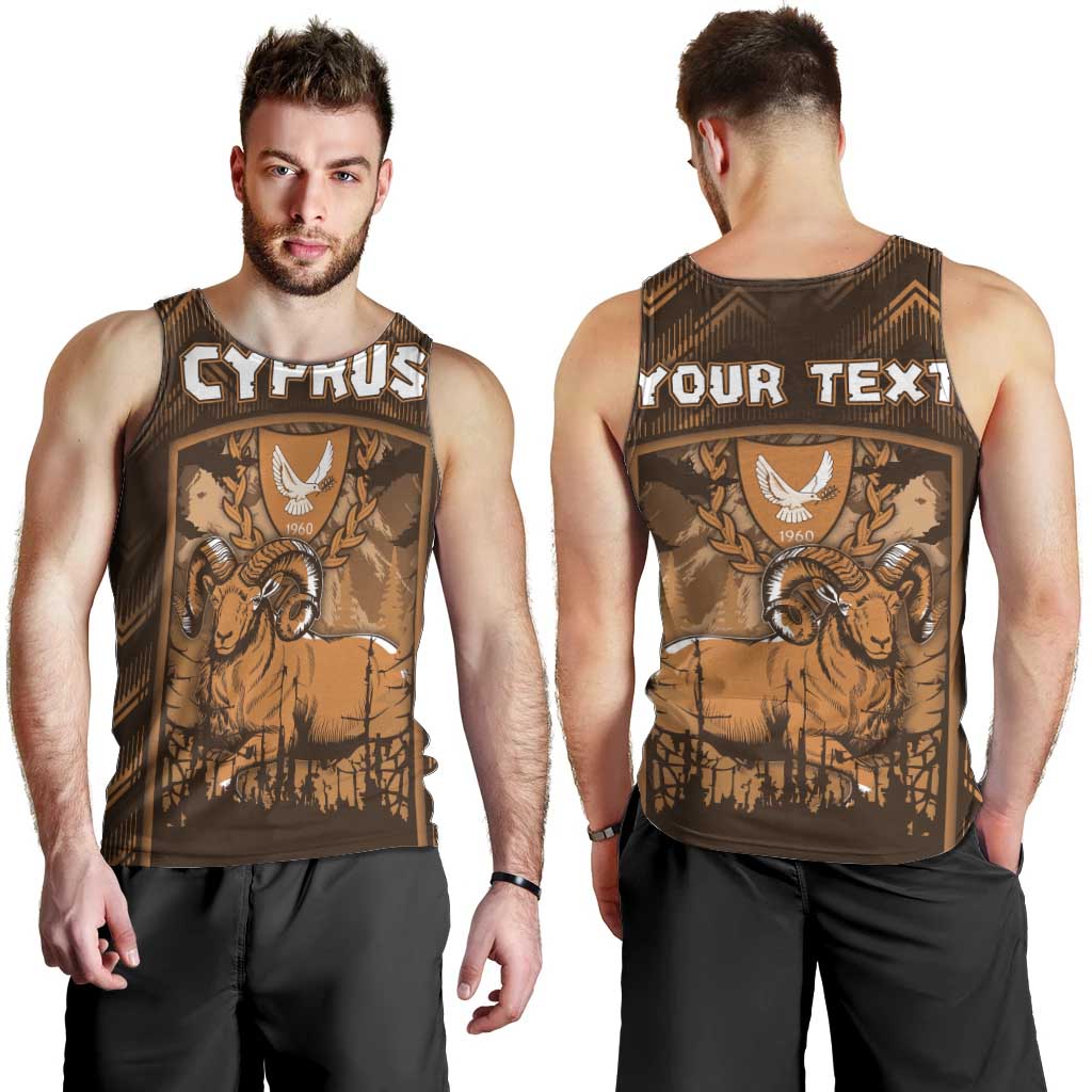 Personalized Cyprus Men Tank Top The Cypriot Mouflon With Coat Of Arms - Wonder Print Shop
