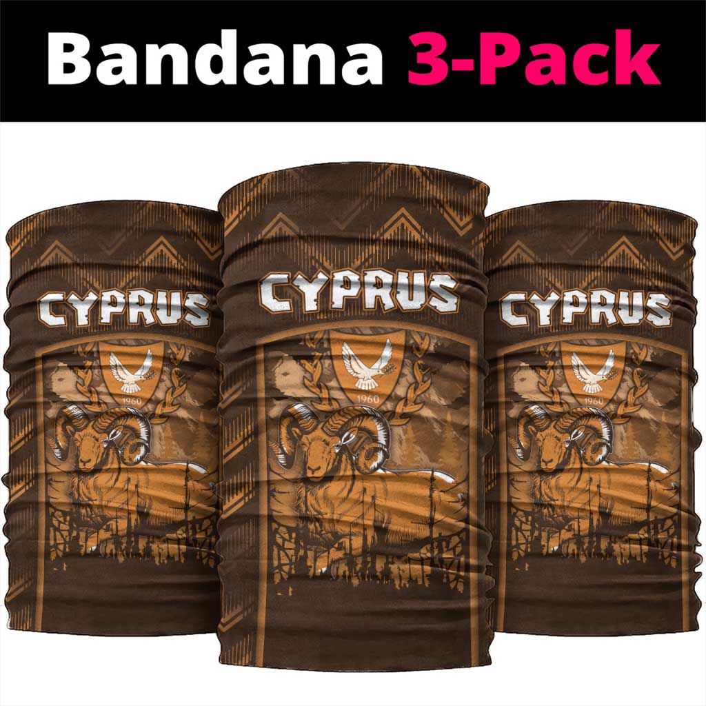 Cyprus Neck Gaiter The Cypriot Mouflon With Coat Of Arms - Wonder Print Shop