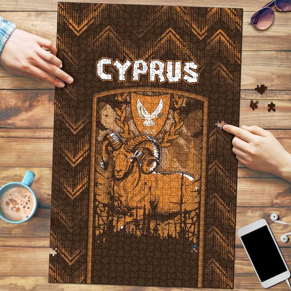 Cyprus Puzzle The Cypriot Mouflon With Coat Of Arms - Wonder Print Shop