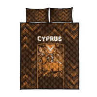Cyprus Quilt Bed Set The Cypriot Mouflon With Coat Of Arms - Wonder Print Shop
