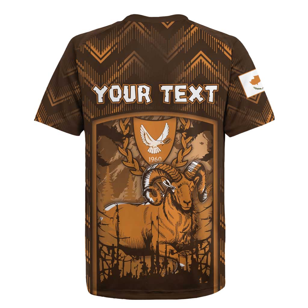 Personalized Cyprus Rugby Jersey The Cypriot Mouflon With Coat Of Arms - Wonder Print Shop