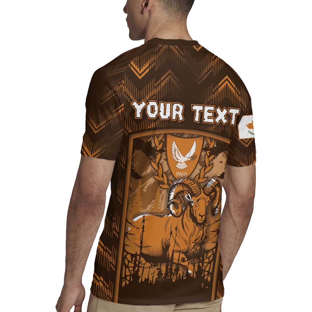 Personalized Cyprus Rugby Jersey The Cypriot Mouflon With Coat Of Arms - Wonder Print Shop
