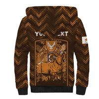 Personalized Cyprus Sherpa Hoodie The Cypriot Mouflon With Coat Of Arms - Wonder Print Shop