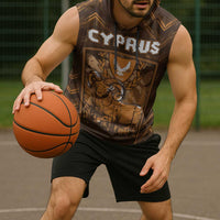 Personalized Cyprus Sleeveless Hoodie The Cypriot Mouflon With Coat Of Arms - Wonder Print Shop