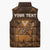 Personalized Cyprus Sleeveless Puffer Jacket The Cypriot Mouflon With Coat Of Arms - Wonder Print Shop