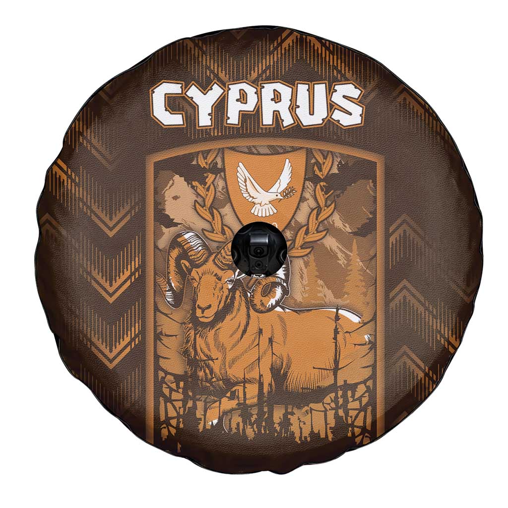 Cyprus Spare Tire Cover The Cypriot Mouflon With Coat Of Arms - Wonder Print Shop