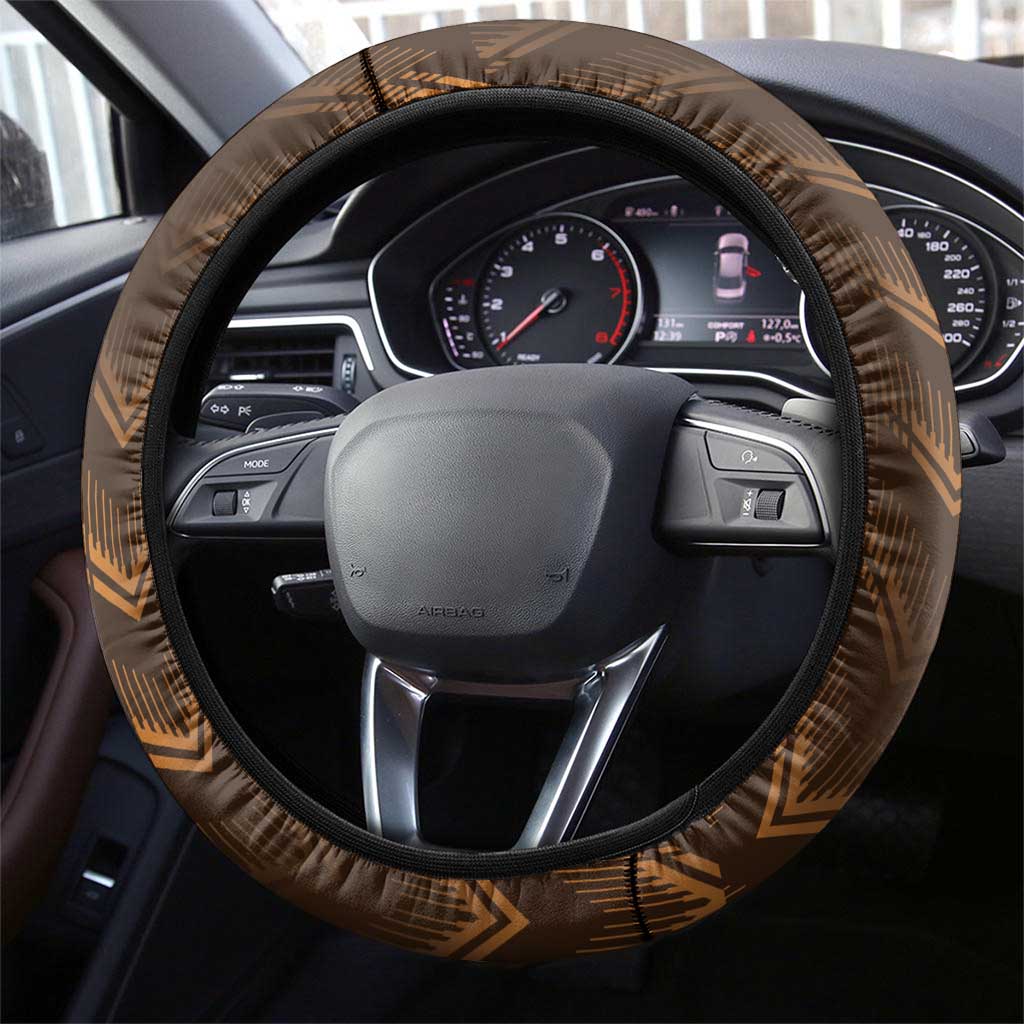 Cyprus Steering Wheel Cover The Cypriot Mouflon With Coat Of Arms - Wonder Print Shop