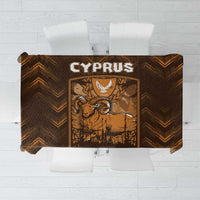 Cyprus Tablecloth The Cypriot Mouflon With Coat Of Arms - Wonder Print Shop