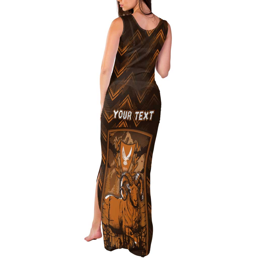 Personalized Cyprus Tank Maxi Dress The Cypriot Mouflon With Coat Of Arms - Wonder Print Shop