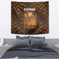 Cyprus Tapestry The Cypriot Mouflon With Coat Of Arms - Wonder Print Shop