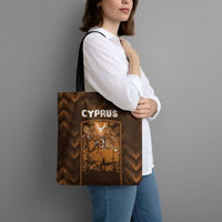 Cyprus Tote Bag The Cypriot Mouflon With Coat Of Arms - Wonder Print Shop