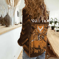 Personalized Cyprus Women Casual Shirt The Cypriot Mouflon With Coat Of Arms - Wonder Print Shop