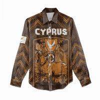 Personalized Cyprus Women Casual Shirt The Cypriot Mouflon With Coat Of Arms - Wonder Print Shop