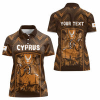 Personalized Cyprus Women Polo Shirt The Cypriot Mouflon With Coat Of Arms - Wonder Print Shop