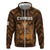 Personalized Cyprus Zip Hoodie The Cypriot Mouflon With Coat Of Arms - Wonder Print Shop