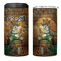 Oktoberfest Wolpertinger 4 in 1 Can Cooler Tumbler Prost Beer Horned Rabbit Pretzel Barrel