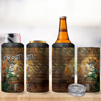 Oktoberfest Wolpertinger 4 in 1 Can Cooler Tumbler Prost Beer Horned Rabbit Pretzel Barrel