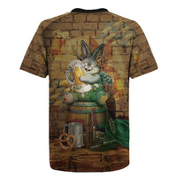 Oktoberfest Wolpertinger Rugby Jersey Prost Beer Horned Rabbit Pretzel Barrel