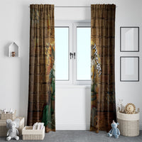 Oktoberfest Wolpertinger Window Curtain Prost Beer Horned Rabbit Pretzel Barrel