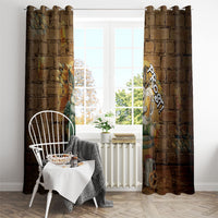 Oktoberfest Wolpertinger Window Curtain Prost Beer Horned Rabbit Pretzel Barrel