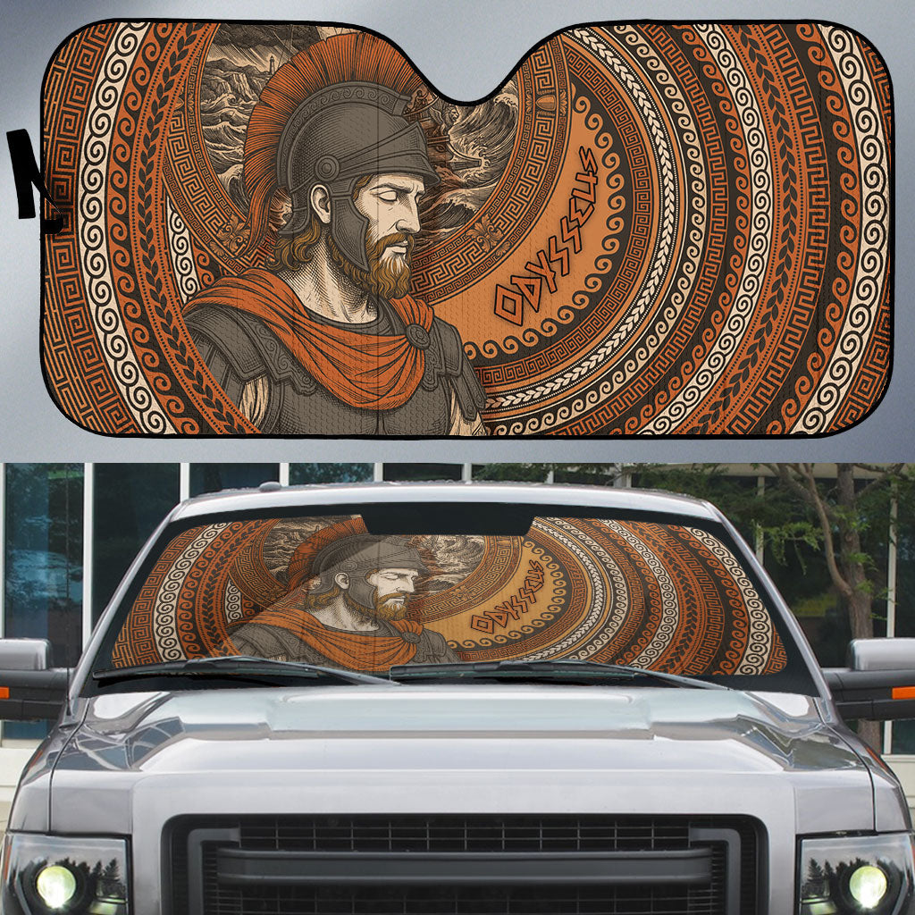 Ancient Greek Mythology Auto Sun Shade Odysseus King Of Ithaca