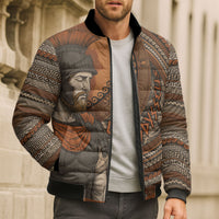 Ancient Greek Mythology Bomber Puffer Jacket Odysseus King Of Ithaca