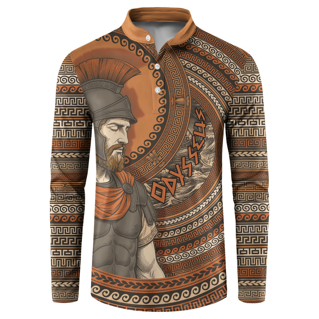 Ancient Greek Mythology Button Sweatshirt Odysseus King Of Ithaca
