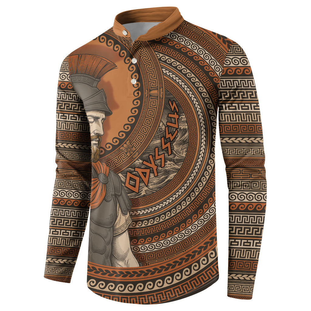 Ancient Greek Mythology Button Sweatshirt Odysseus King Of Ithaca