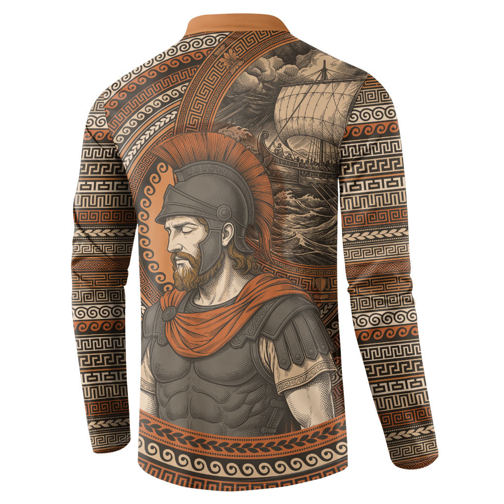 Ancient Greek Mythology Button Sweatshirt Odysseus King Of Ithaca