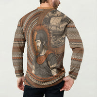 Ancient Greek Mythology Button Sweatshirt Odysseus King Of Ithaca