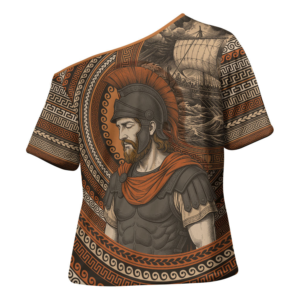Ancient Greek Mythology Cross Shoulder Shirt Odysseus King Of Ithaca