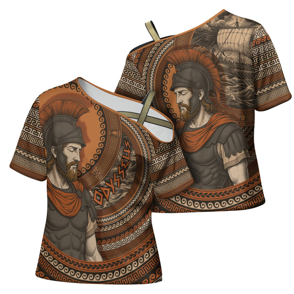 Ancient Greek Mythology Cross Shoulder Shirt Odysseus King Of Ithaca