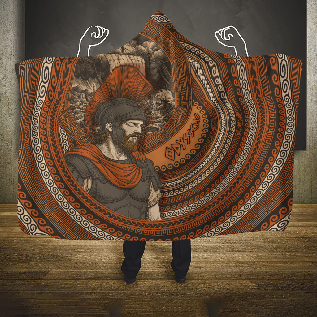 Ancient Greek Mythology Hooded Blanket Odysseus King Of Ithaca