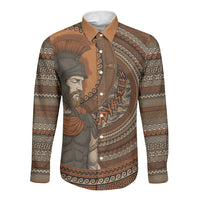 Ancient Greek Mythology Long Sleeve Button Shirt Odysseus King Of Ithaca